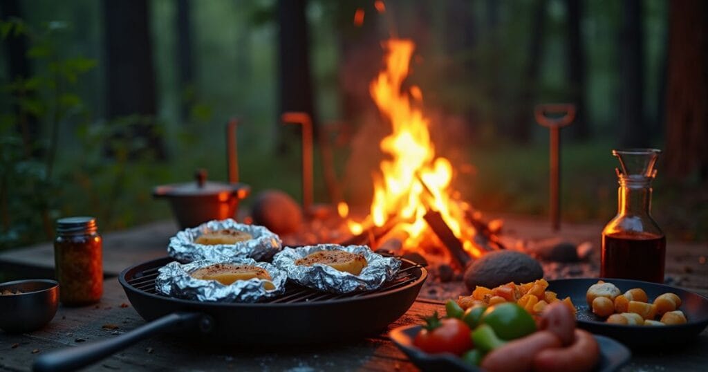Easy camping meals for families with minimal prep and simple campfire or camp stove cooking