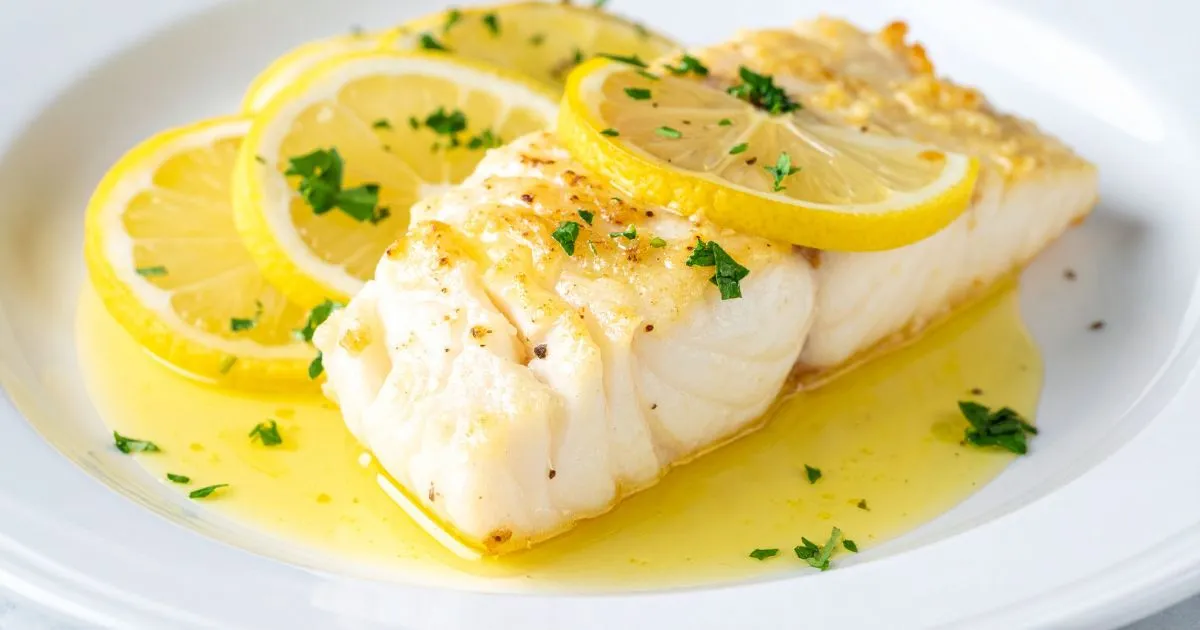 Easy steps for a simple baked cod recipe with butter and lemon