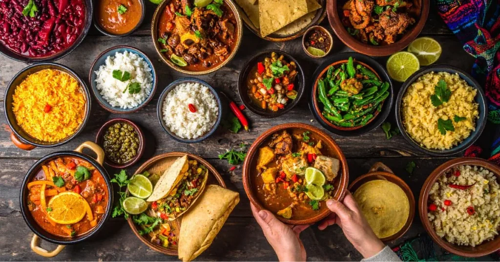 Arepas with beef and cheese – traditional South American foods.
