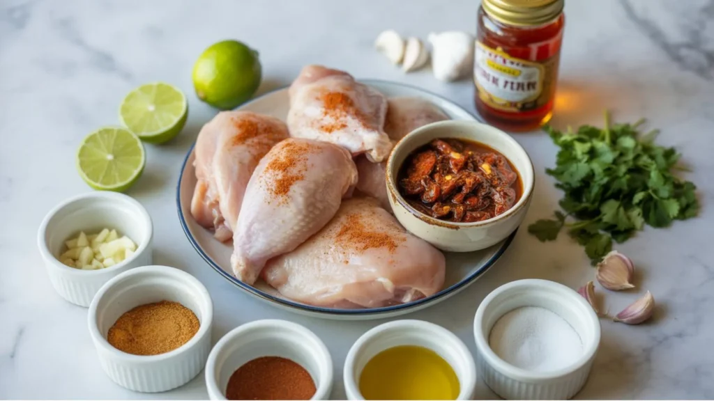 Chipotle honey chicken recipe showing juicy grilled chicken with lime
