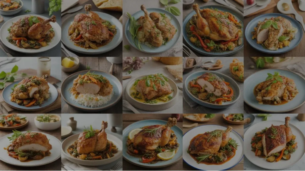 Delicious chicken breast recipes with classic sides like broccoli and rice