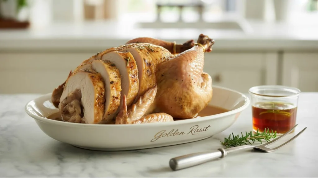 Leftover rotisserie chicken in an airtight container to keep it fresh in the fridge