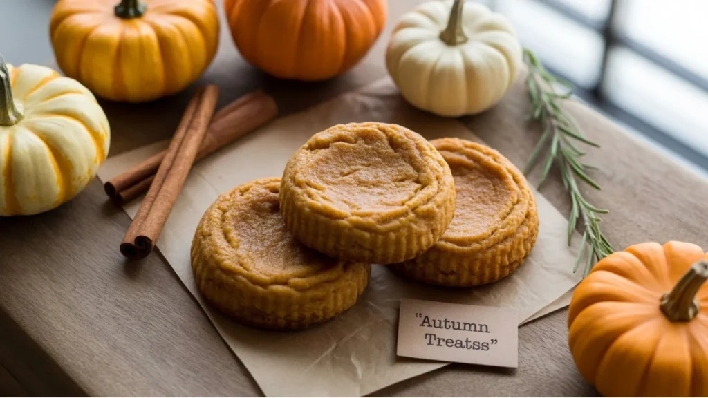 Soft and chewy Pumpkin Cheesecake Cookies topped with cinnamon sugar, perfect for fall dessert lovers.