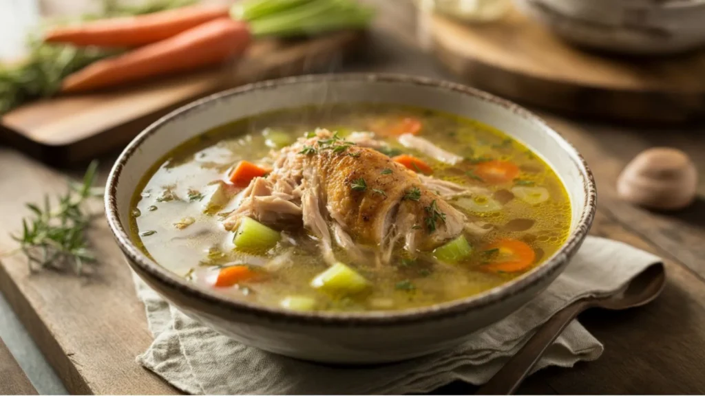 easy rotisserie chicken soup