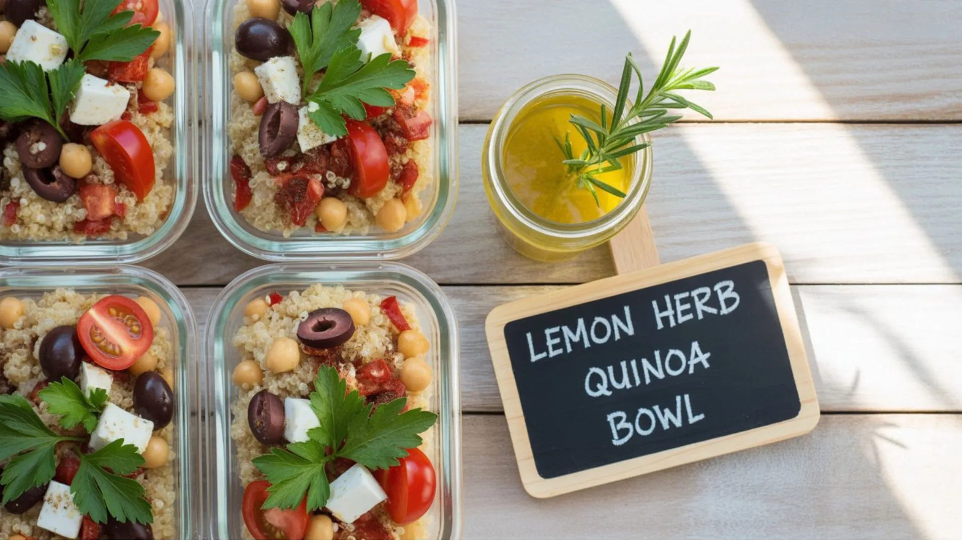 lunch meal prep recipes featuring mason jar salads and grain bowls lined up for time-saving healthy lunches with lean protein, whole grains, and veggies. Discover, explore