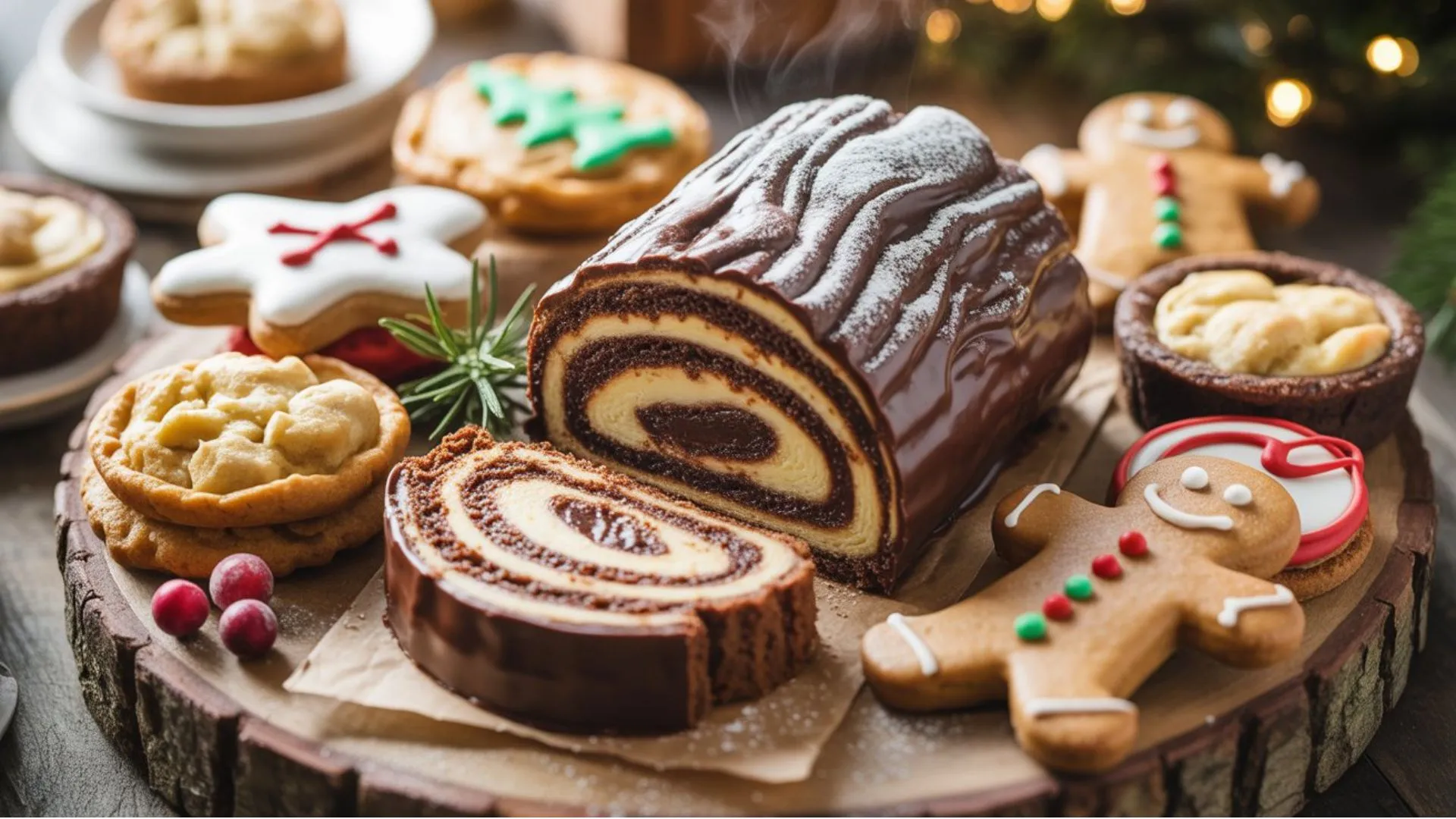 gluten free christmas desserts arranged for seasonal baking photos