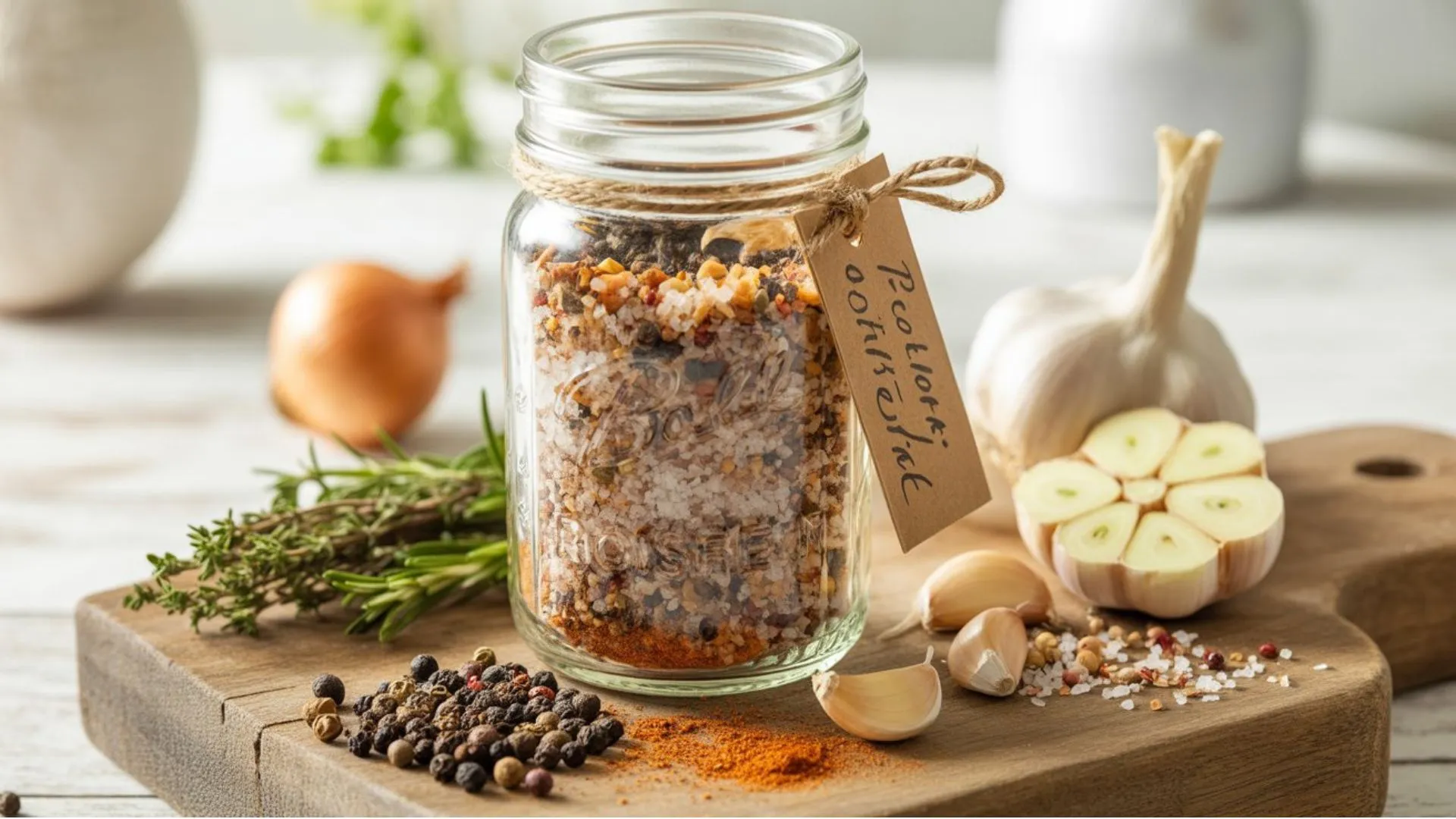 rotisserie chicken seasoning mix in a bowl showing
