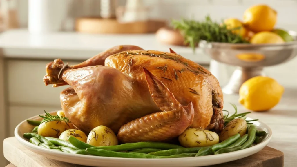 sliced rotisserie chicken showing nutrition differences in each cut