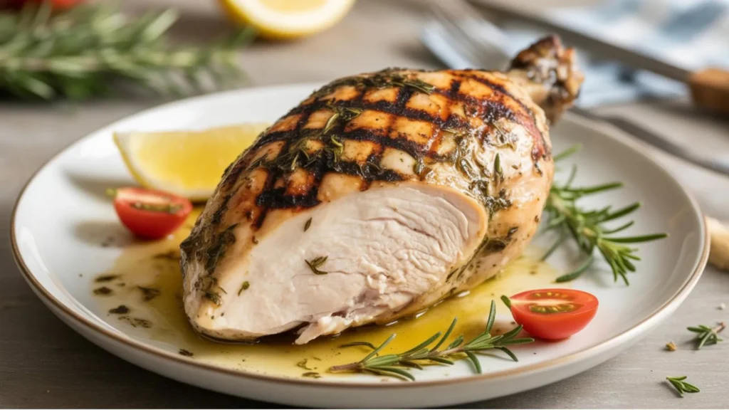 Brined & Herb-Marinated Pellet Grill Chicken Breast