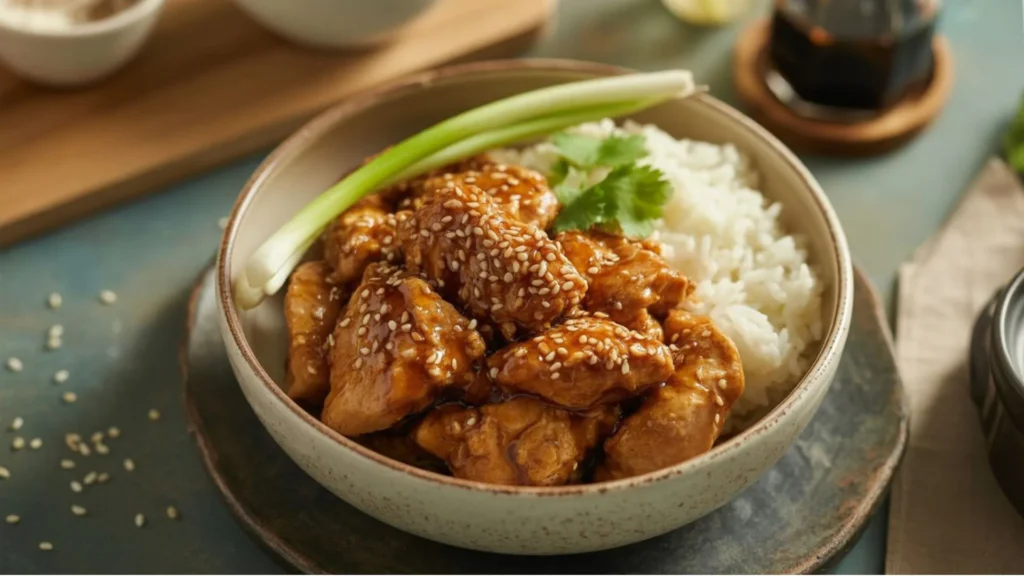 Crispy Sesame Chicken Bowl Recipe