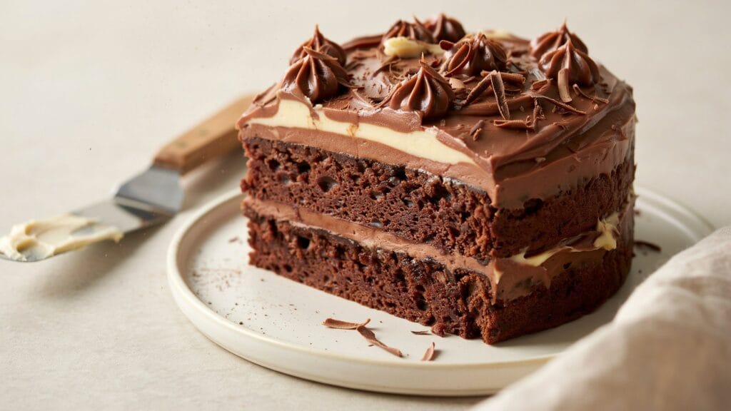 Easy Chocolate Cream Cheese Frosting recipe made with cocoa and cream cheese, whipped until light, creamy, and spreadable.