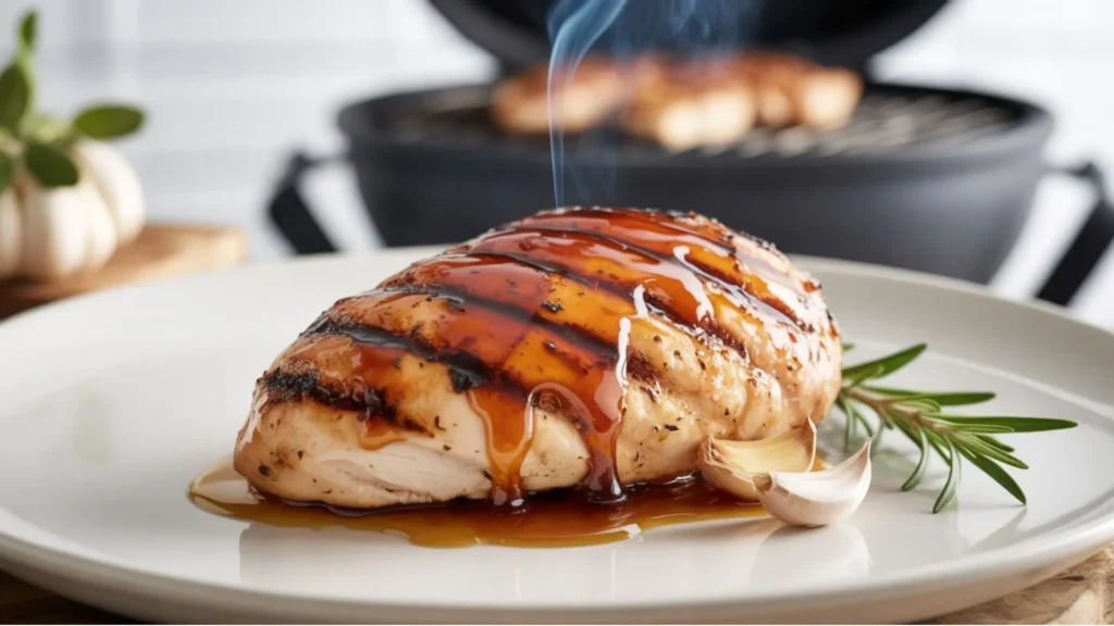 Honey Garlic Glazed Pellet Grill Chicken Breast