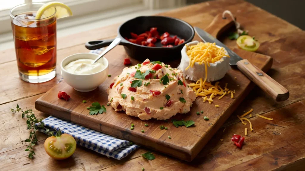 Easy Pimento Cheese Recipe prepared in 10 minutes, perfect for sandwiches, crackers, and party appetizers