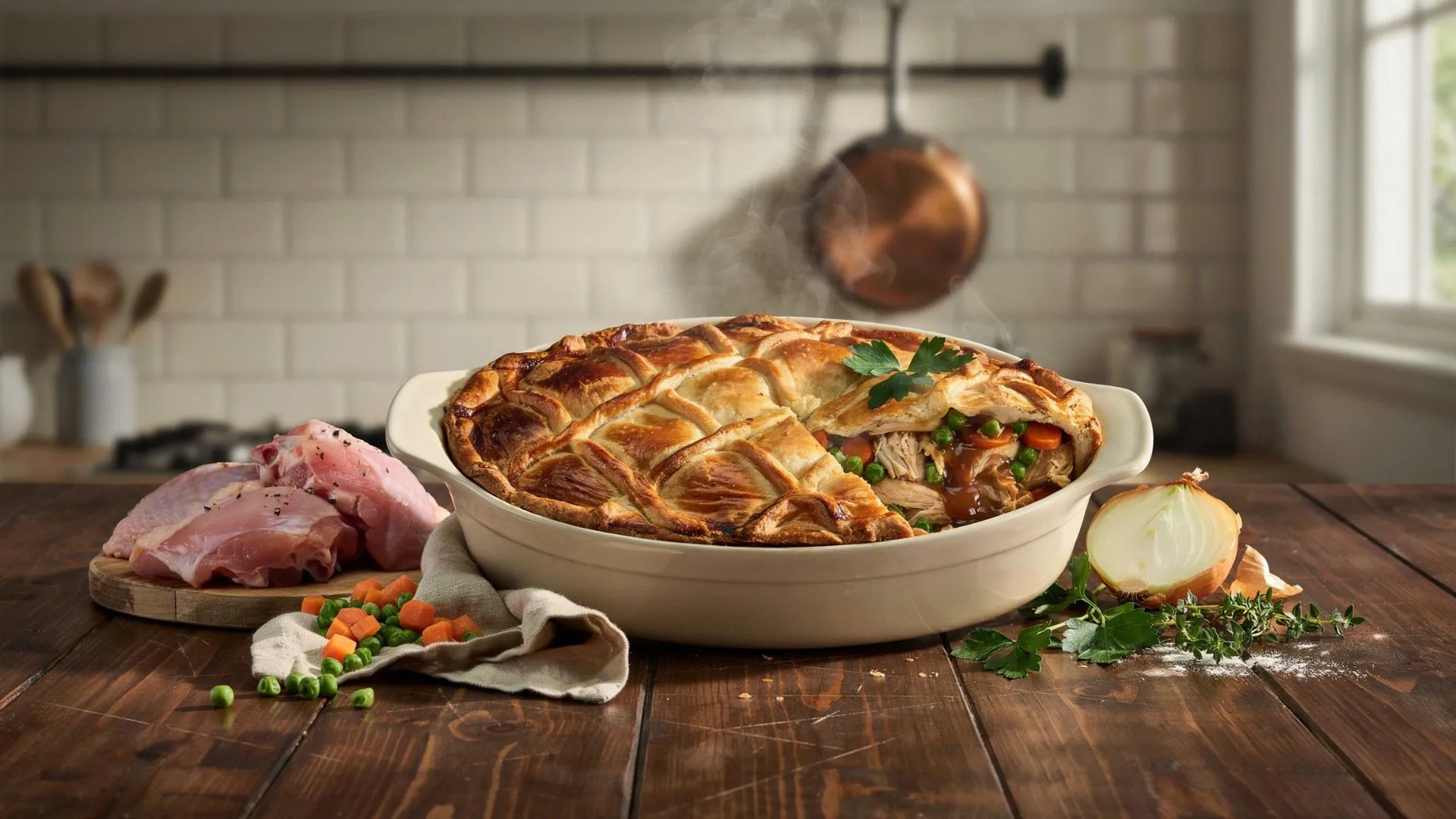 Hearty Chicken Cobbler comfort food recipe