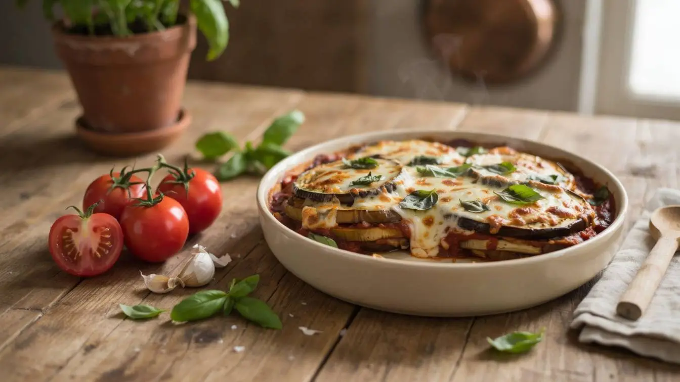 Classic-Italian-eggplant-parmesan-recipe-baked-with-golden-cheese-flavorful-tomato-sauce-and-tender-eggplant-slices-for-a-comforting-dinne
